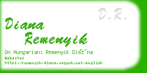 diana remenyik business card